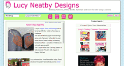 Desktop Screenshot of lucyneatby.com