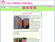 Tablet Screenshot of lucyneatby.com